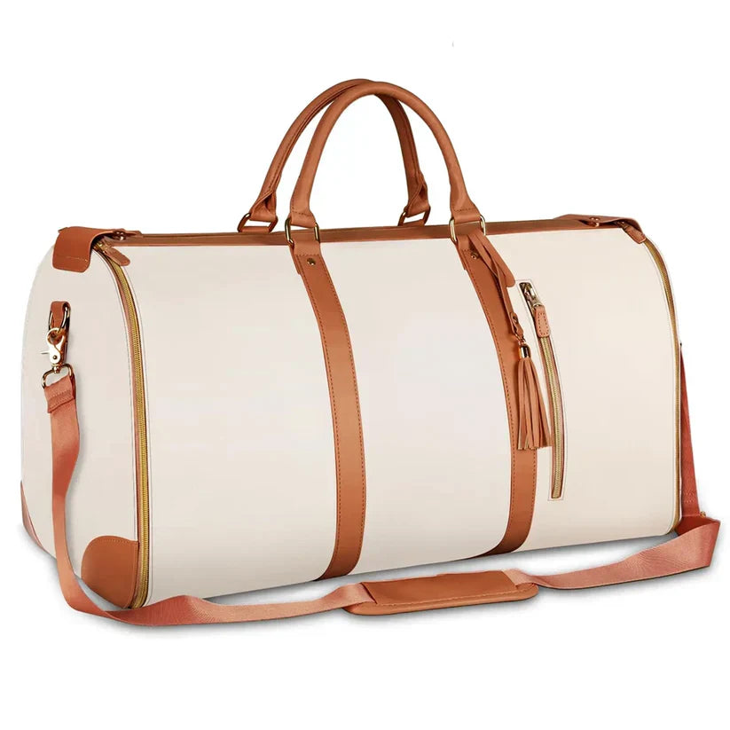 TravelTech™ Foldable Premium Leather Travel Bag